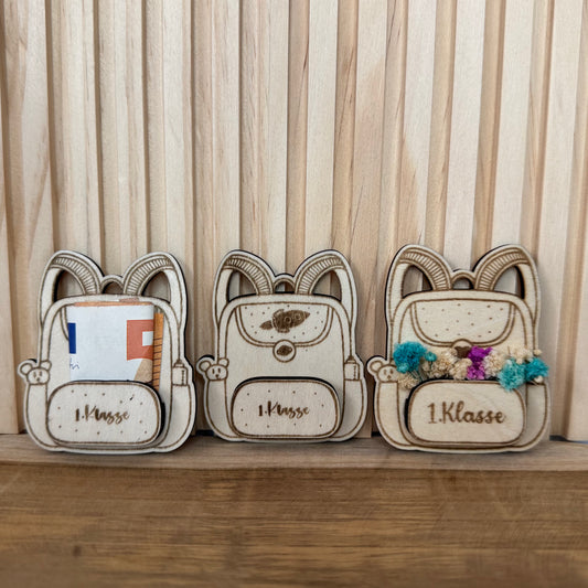 Schulranzen für Geldgeschenke zur Einschulung